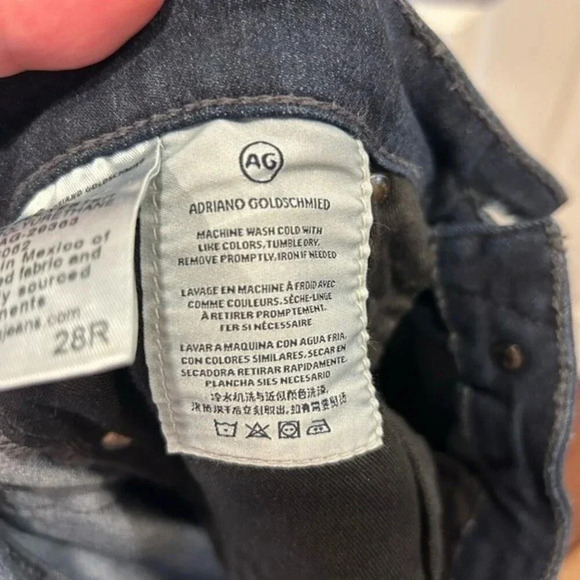 AG Adriano Goldschmied The Farrah Skinny High Rise Dark Wash Skinny Jeans 28R - Picture 7 of 9